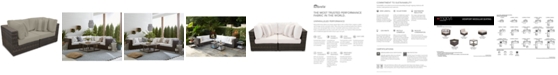 Furniture Viewport Outdoor 2-Pc. Modular Seating Set (2 Corner Units) with Sunbrella&reg; Cushions, Created for Macy's
